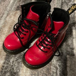 Red Dr. Marten Boots